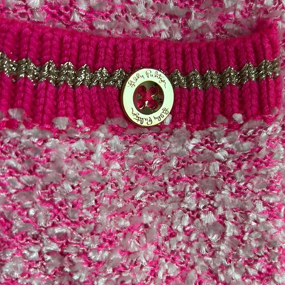 Women's Pink Tweed Jacket - Picture 7 of 8